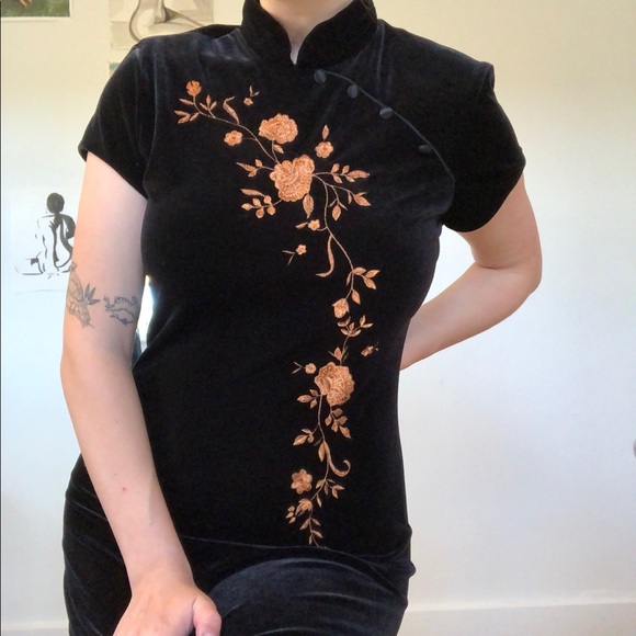 Vintage 1990 Asian inspired dress - Picture 4 of 5